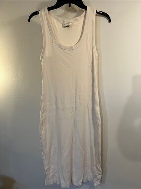 Universal Thread Off-White Ribbed Tank Dress